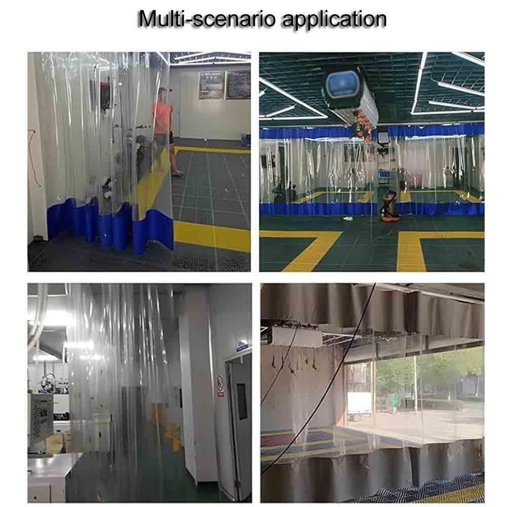 Bahía de lavado industrial resistente – Solución de privacidad de 2,2 x 4 m para lavado de coches y uso industrial, incluye cubiertas de panel C y puerta divisora de puerta para mayor durabilidad