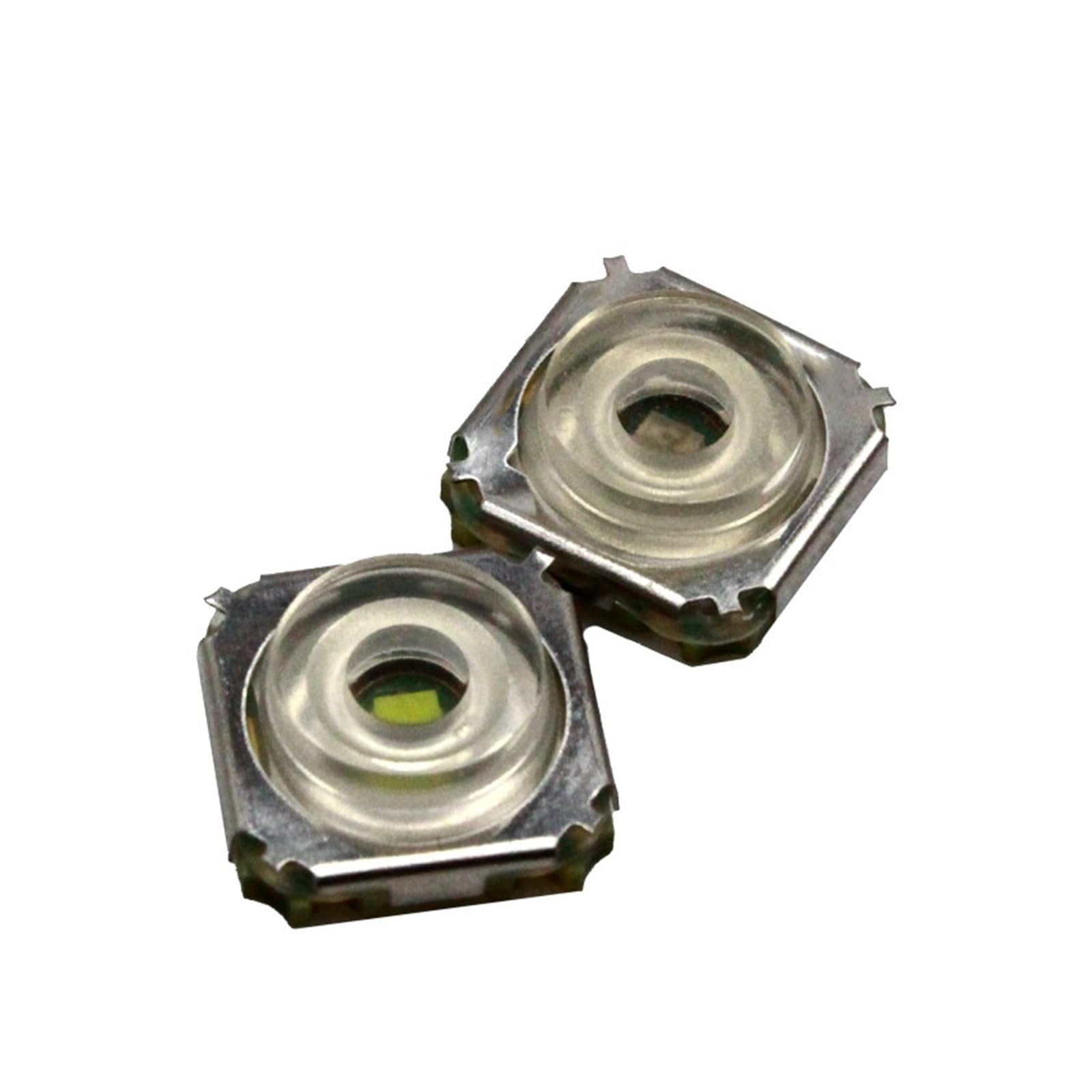 Interruptor iluminado para asiento de coche de 10X10X3.95 luz blanca cálida micro botón 2 uds