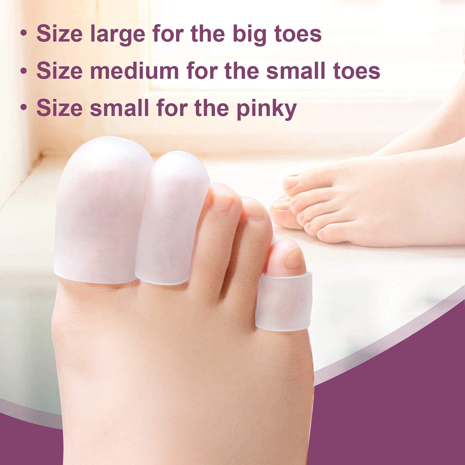 Buy Promifun Gel Toe Protectors, 14 Packs Toe Covers, Silicone Big Toe