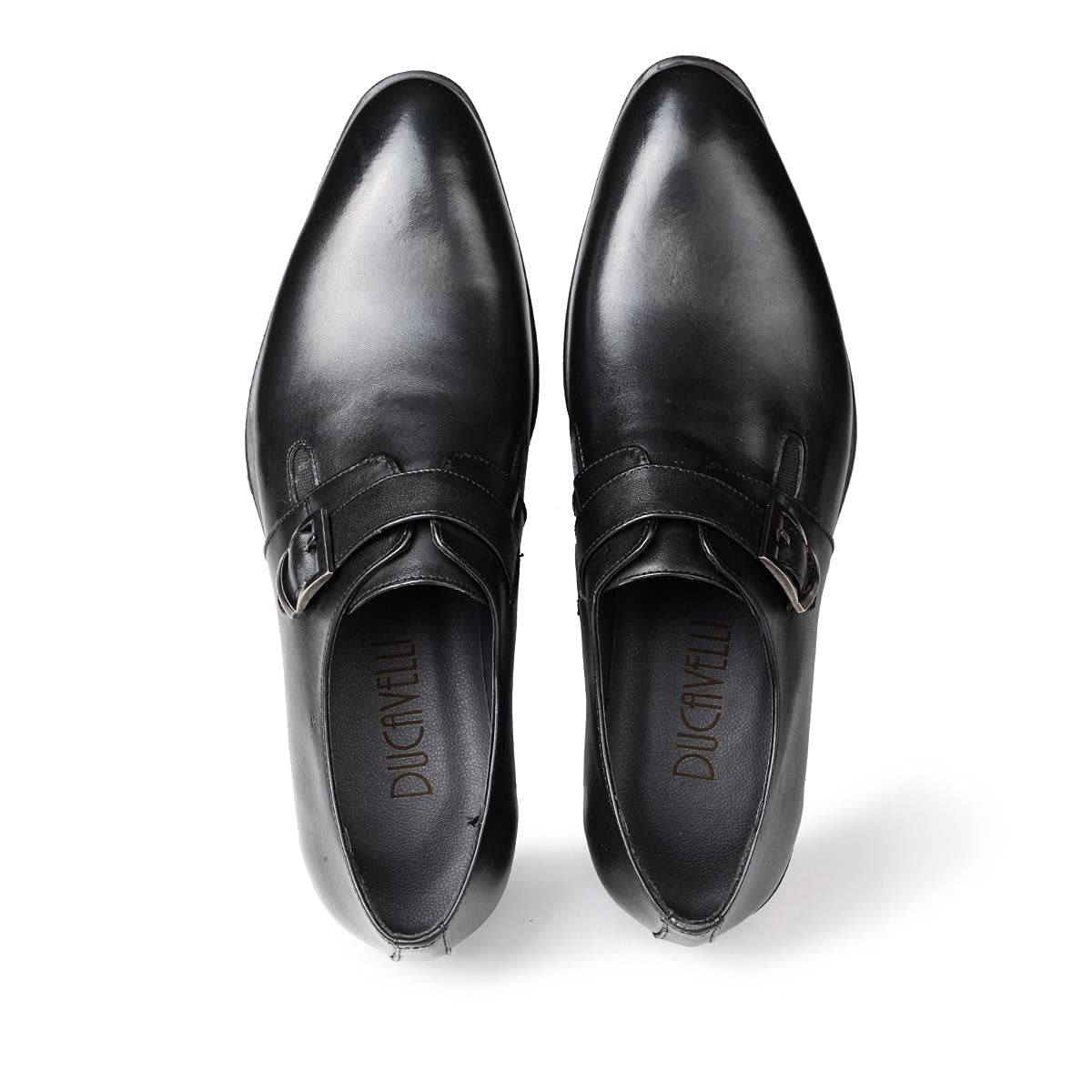 Ducavelli Sharp Echtleder Herren Klassische Schuhe Monkstrap