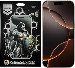 Gshield Película Defender Glass Preta para (iPhone 16 Pro Max/ 17 Pro Max)