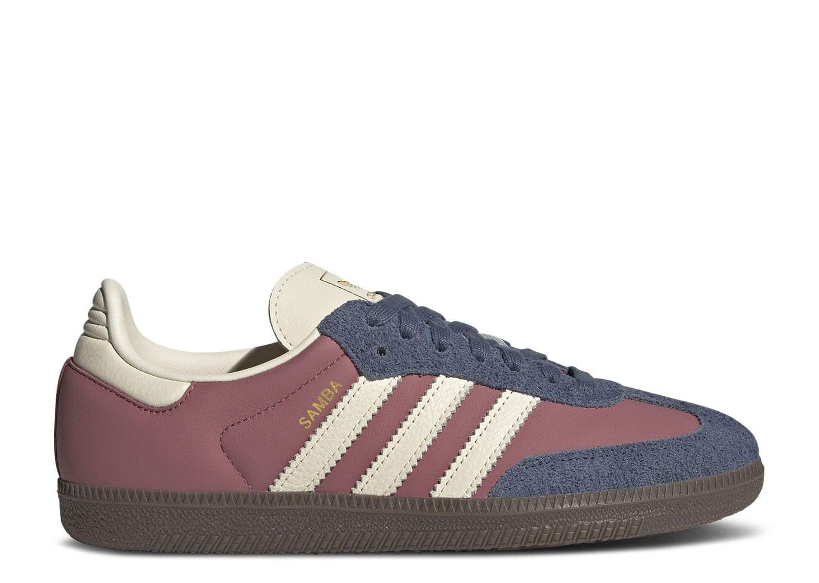 Adidas Samba OG Womens Sneaker (White Crimson Navy, 7.5)