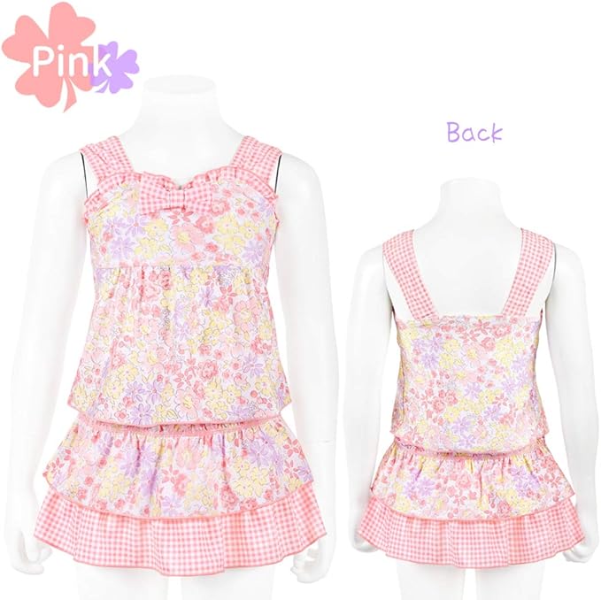 Amazon ジェラートトドラー 水着 セパレート タンキニ 花柄 キッズ 子供 女の子 ピンク 110cm 水着 通販