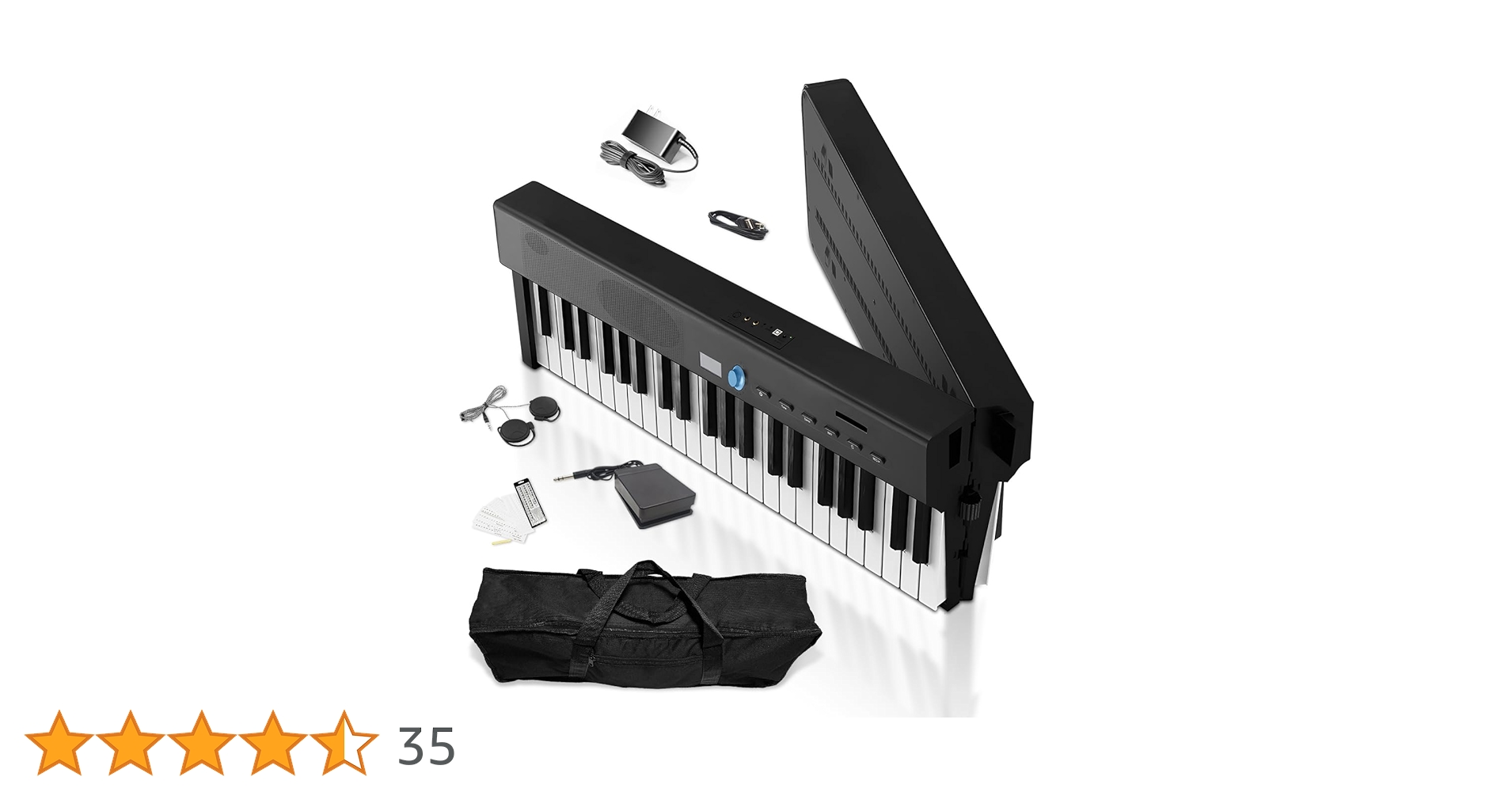 Longeye88KEY 小型電子ピアノ longeye FOLD PROⅡ 88鍵盤 折り畳み電子ピアノ Amazon | 【音質