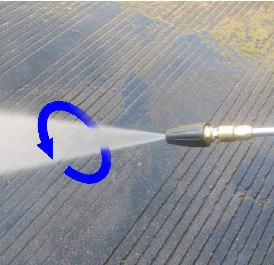 4000psiターボ回転チップを備えた7パターン圧力ワッシャーノズルセット、1/4 "クイックコネクト＆4500psiスイベ