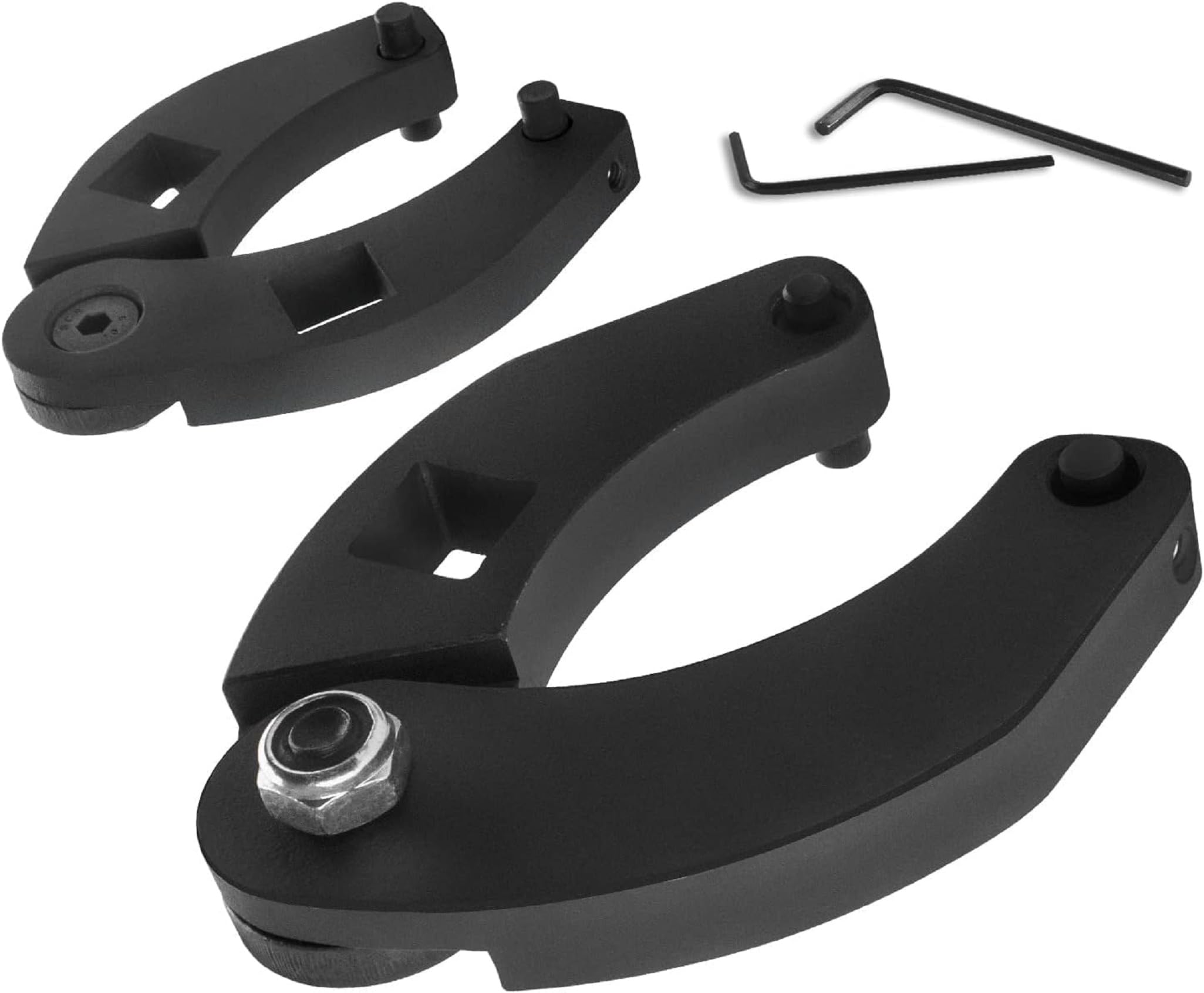 DAWNROAD Adjustable Gland Nut Wrench 1266 & 7463 Universal Hydraulic Cylinder Spanner Wrench Fits Most Farm and Construction Equipment (Set of 2)