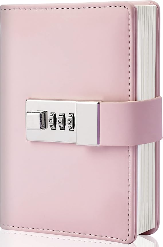 CAGIE Journal with Lock Personal Secret Diary Mini Locking