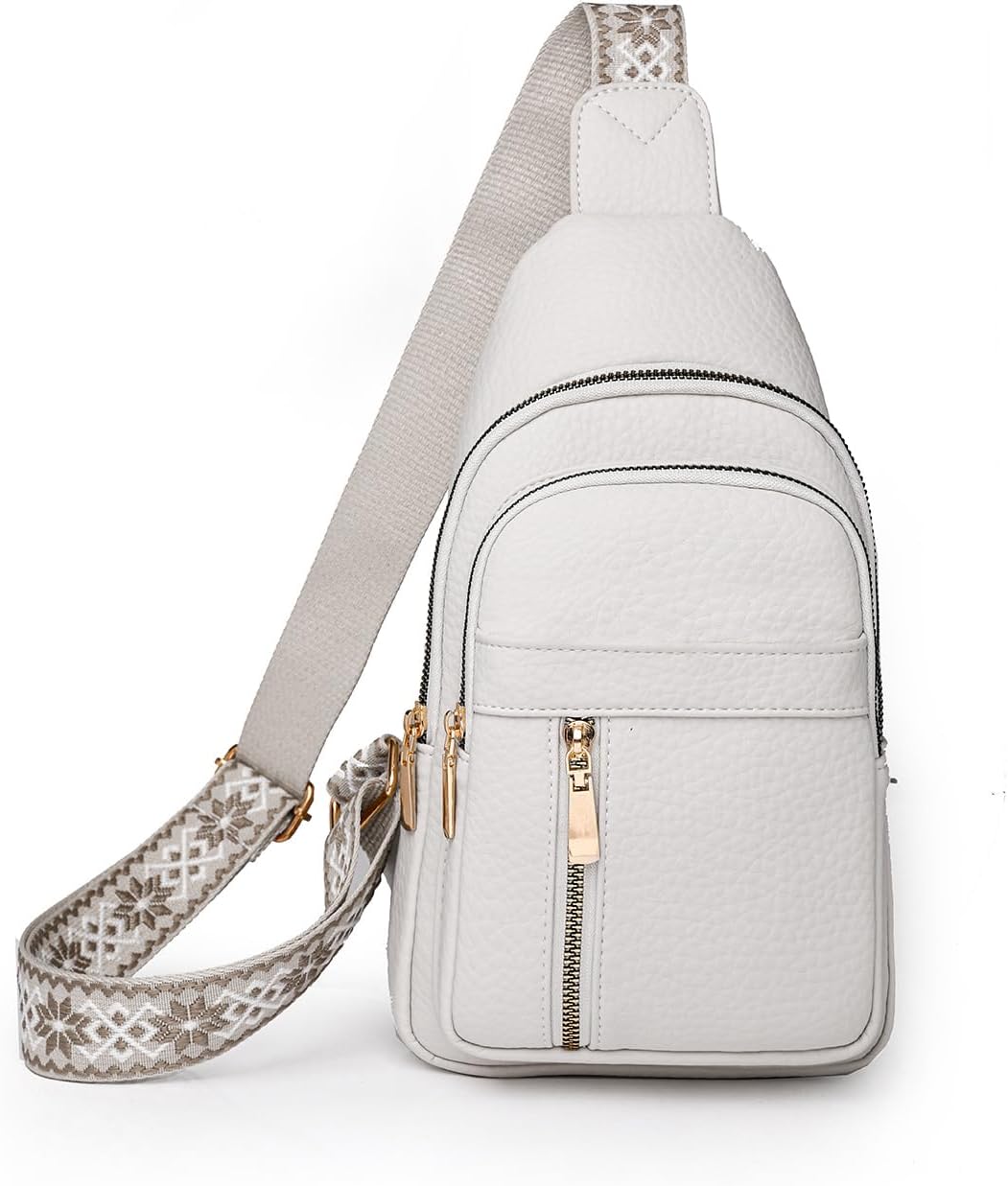 Crossbody Bags for Women, Leather Sling Bag for Women Fanny Pack Chest Bag Strap, Waist Packs Bag for Travel - Image 6