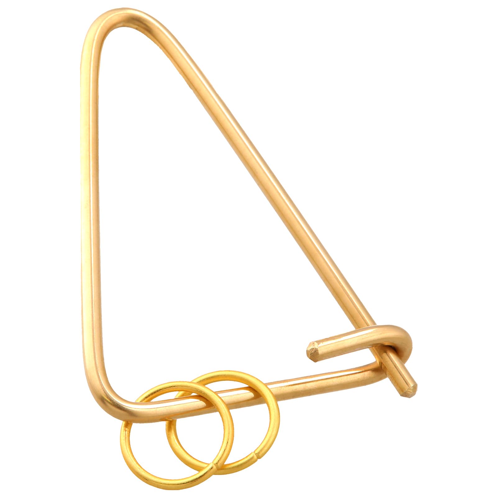 GKB_BRASS 三角型キーリング