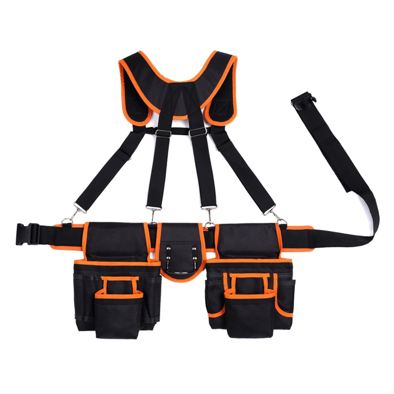 Cinturón de herramientas, bolsas de herramientas de jardinería, cinturón de trabajo, organizadores de herramientas, tirantes ajustables para construcciones, tirantes de bolsa de electricista