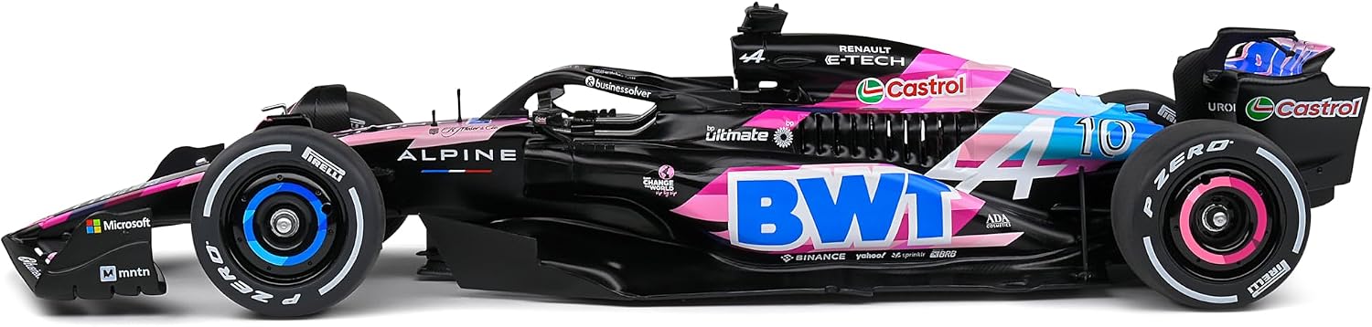 Solido 1:18 Scale Diecast Alpine A524 Presentation Pink P.Gasly 2024 Model S1811004