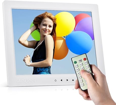 Andoer 10 Foto Digital Bild ansehen von Album 1080P Video MP4 MP3 Audio
TXT eBook Uhr Automatische Wiedergabe mit Infrarot-Fernbedienung7 Taste
Touchscreen14 Sprache WeiAY : Digitale Bilderrahmen Andoer 10 Foto Digital Bild ansehen von Album 1080P Video MP4 MP3 Audio
TXT eBook Uhr Automatische Wiedergabe mit Infrarot-Fernbedienung7 Taste
Touchscreen14 Sprache WeiAY : Digitale Bilderrahmen