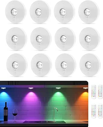 Kasanfe Rechargeable Under Cabinet Lights – 79 LED RGB Color-Changing Lights With Remote & Timer - View #6