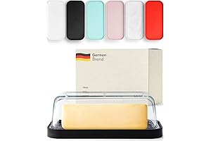 KIVY black butter dish with lid for soft butter