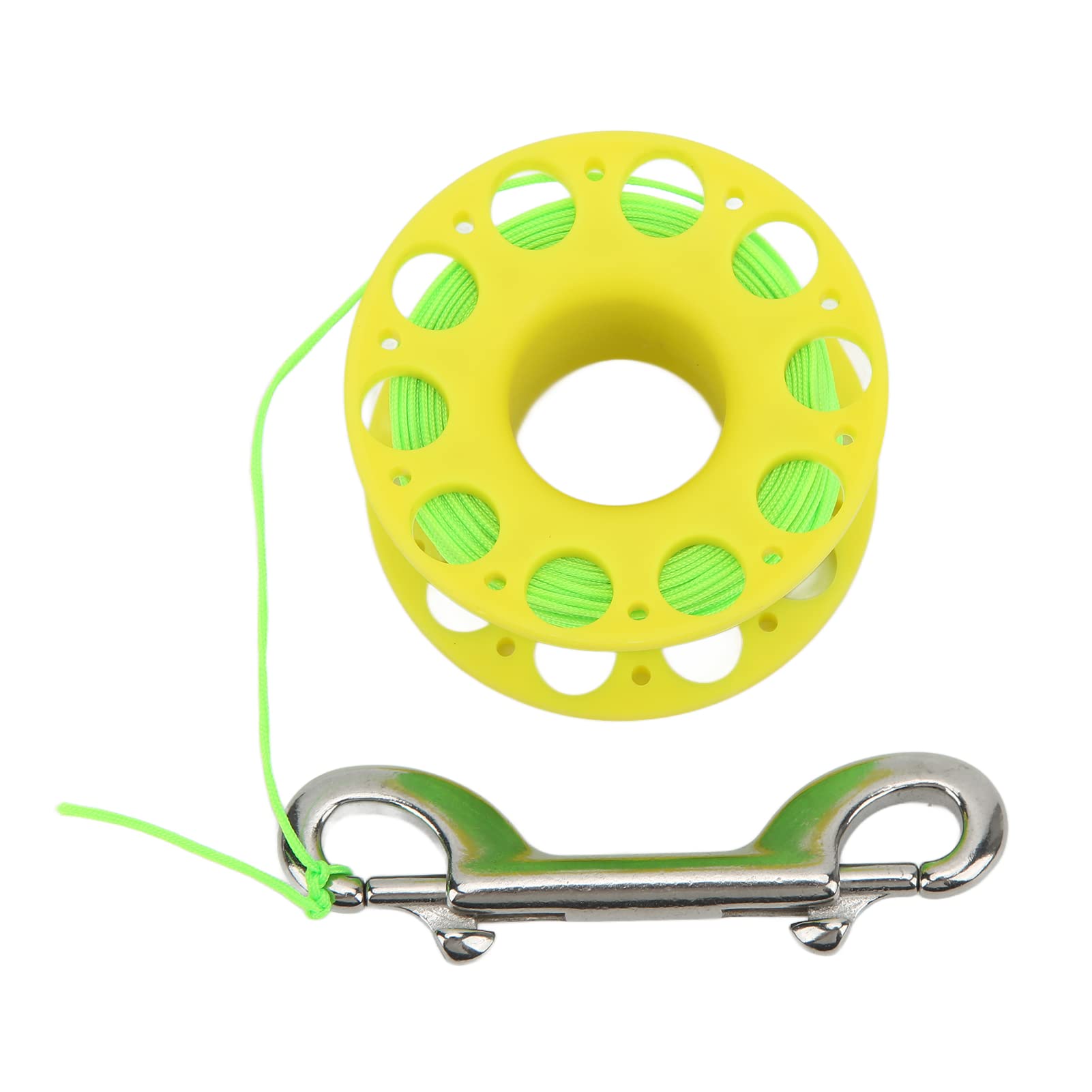 Xolsurg Diving Reel Lightweight High Strength Steel Rope for Underwater Exploration (Yellow)