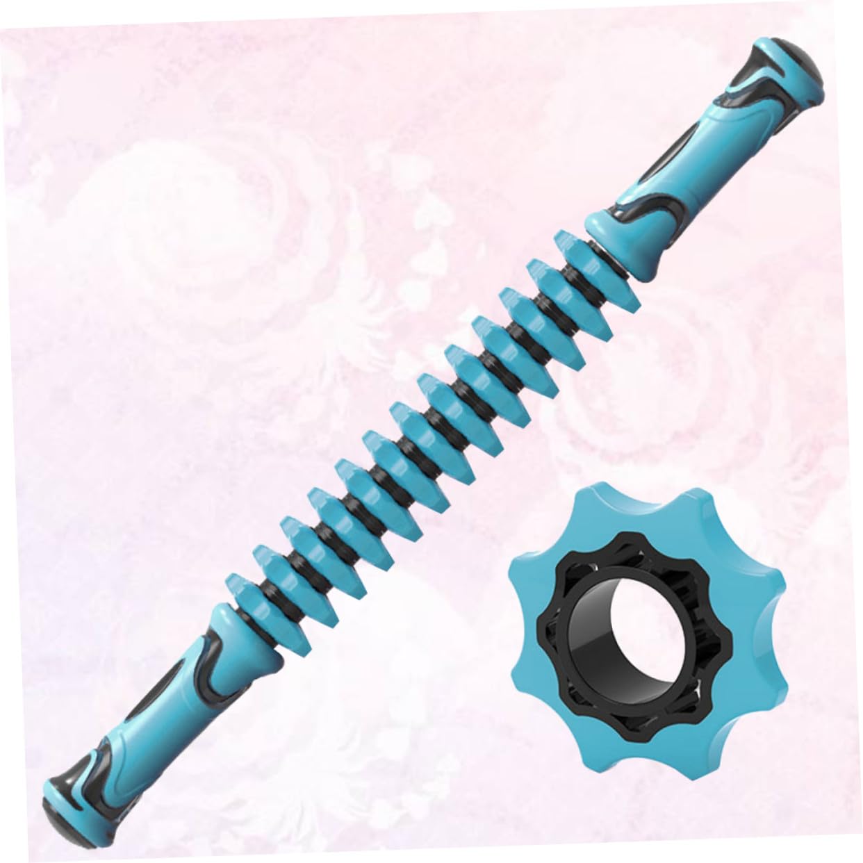 Beaupretty Plastik Zahn Massage Roller Stab für Tiefengewebsmassage Ganzkörper Muskelentspannung und Blutkreislaufförderung Langlebiger Faszienroller für Arme Beine Nacken Yoga und Therapie
