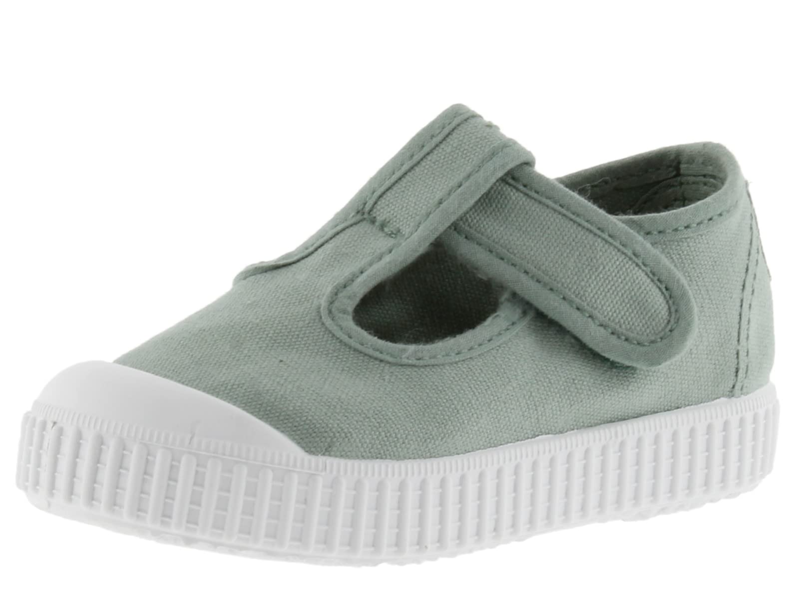 victoria 1915 Unisex Canvas Mary Janes DREC & Strap & Reinforced Toe 136605 for Kids Jade 25