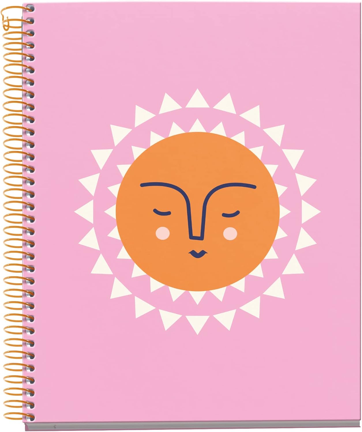 Miquelrius - A5 Notebook, 4 Colour Stripes, Horizontal Ruled 7 mm, 120 Sheets of 70 g/m², Spiral, Ruled Notebook, Time of Joy Collection, Sol