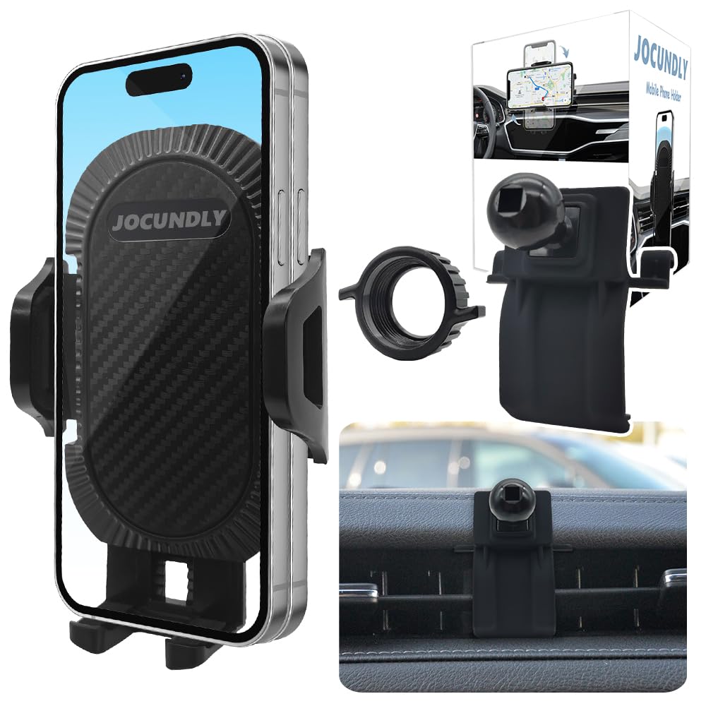 JOCUNDLY Car Phone Mount 2017-2024 Cadillac XT5 and 2020-2024 XT6 [Thick Case Friendly] Mobile Phone Holder Cell Navigation Bracket Air Vent Auto Accessories Cradles, All Phones