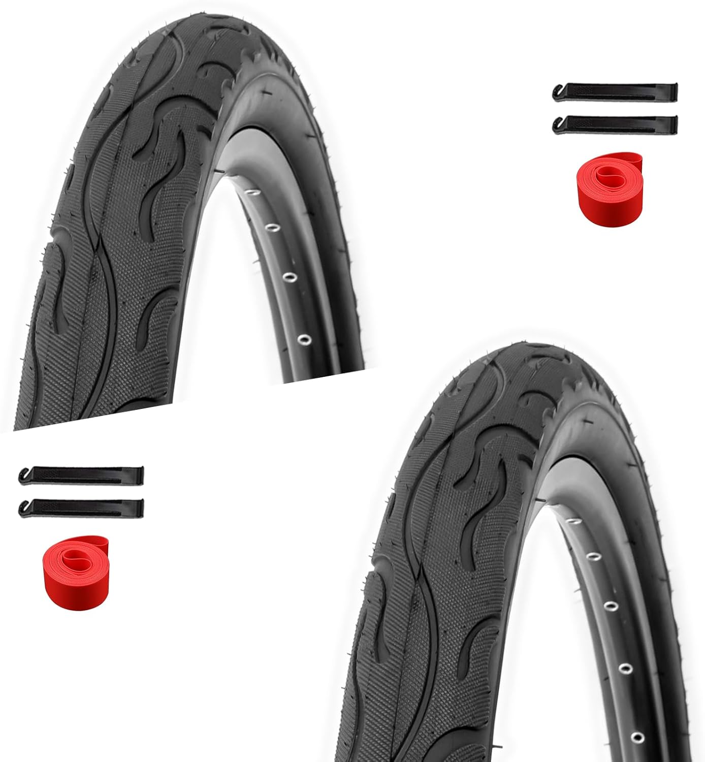 2Pack 26 Inch Beach Cruiser Bike Tires, 26x2.125 Inch/57