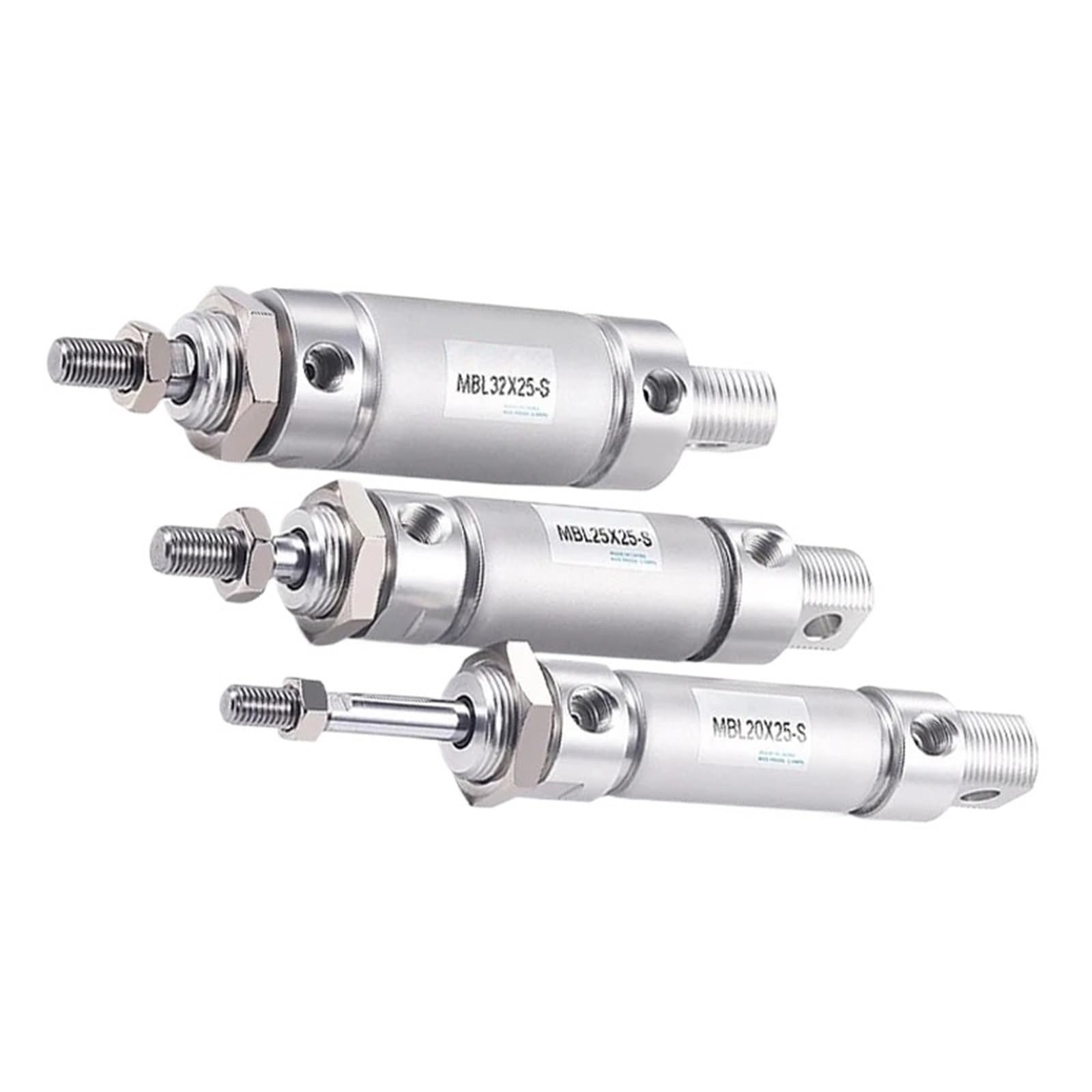 Cilindro neumático pequeño MBL20 para ahorrar espacio en maquinaria industrial
