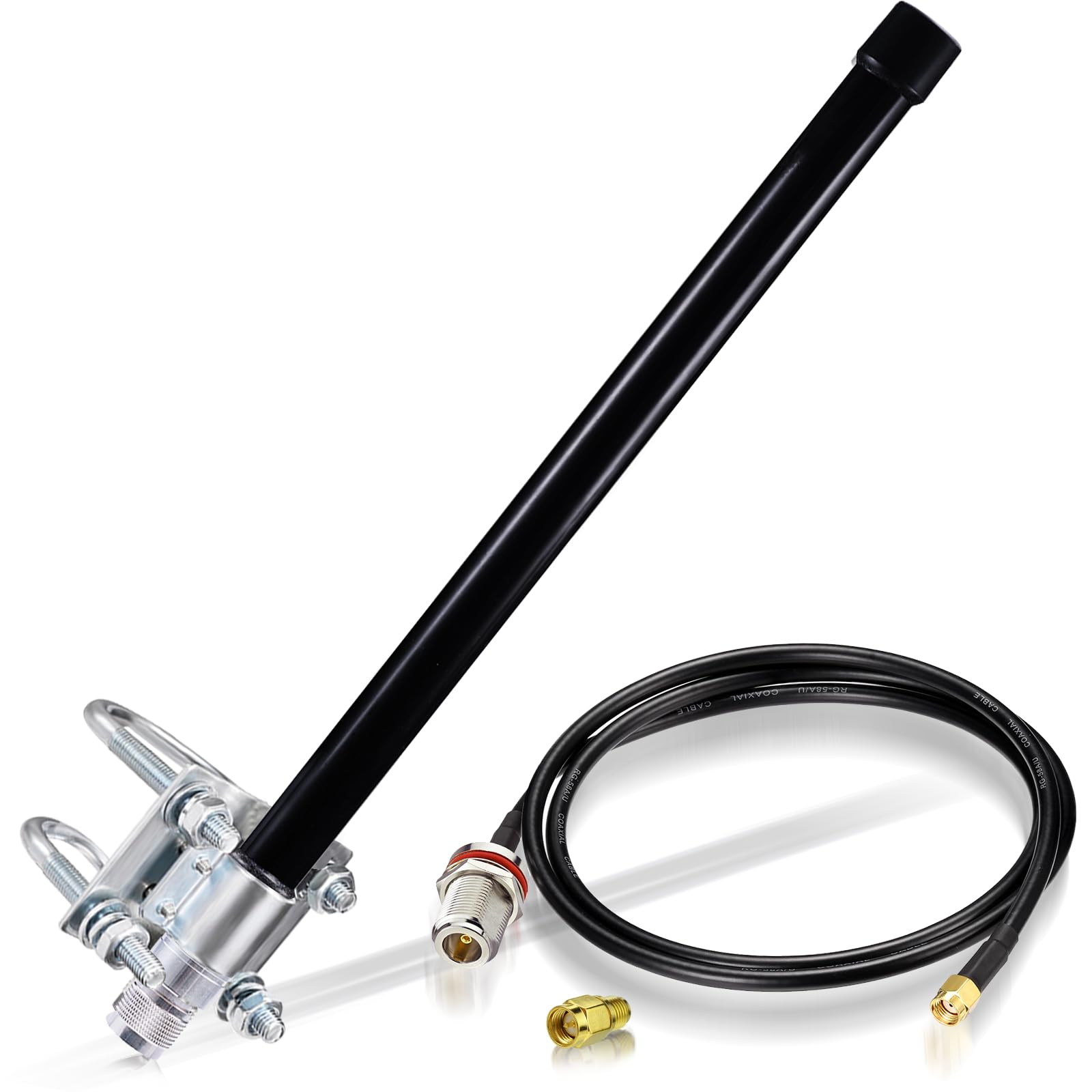 Bingfu Antenne Lora 868 MHz Extérieure N/RP-SMA/SMA Mâle 3dBi Câble 1 m