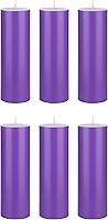 Vista 33 de Mega Candles 3 velas de pilar de oro rosa sólido sin perfume, vertidas a mano, velas de cera prémium de 2 x 6 pulgadas, decoración del hogar, spas
