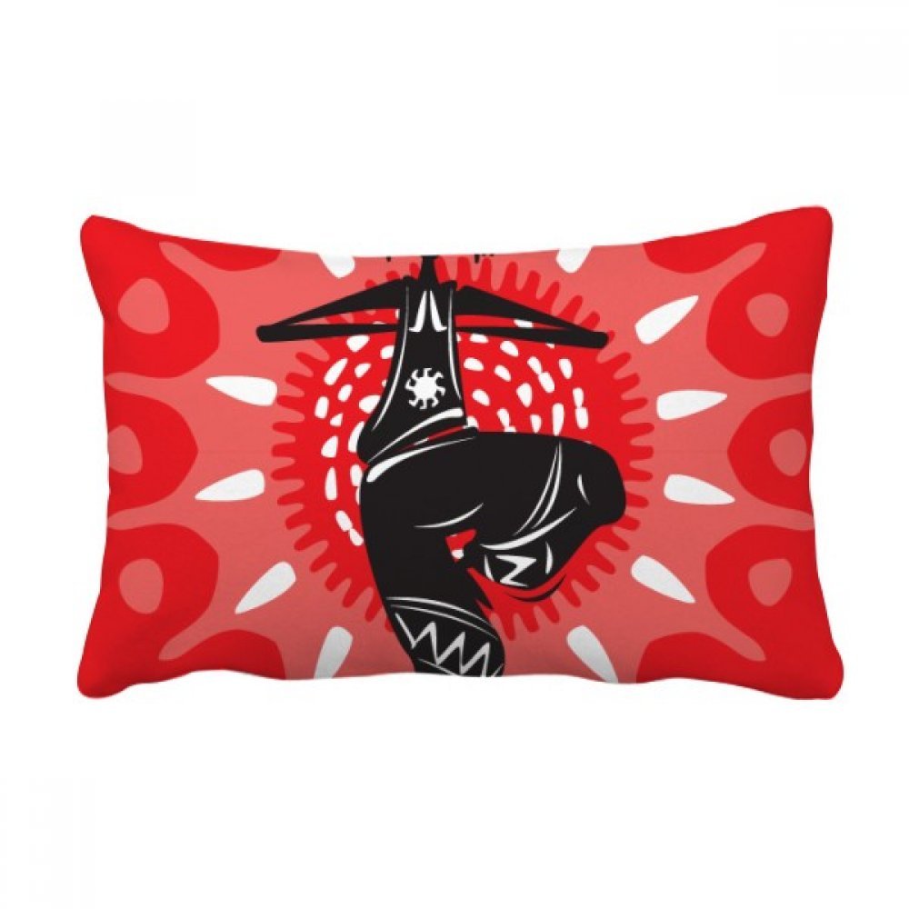 Coussin de danse mexicaine multicolore rectangulaire avec insert déco canapé