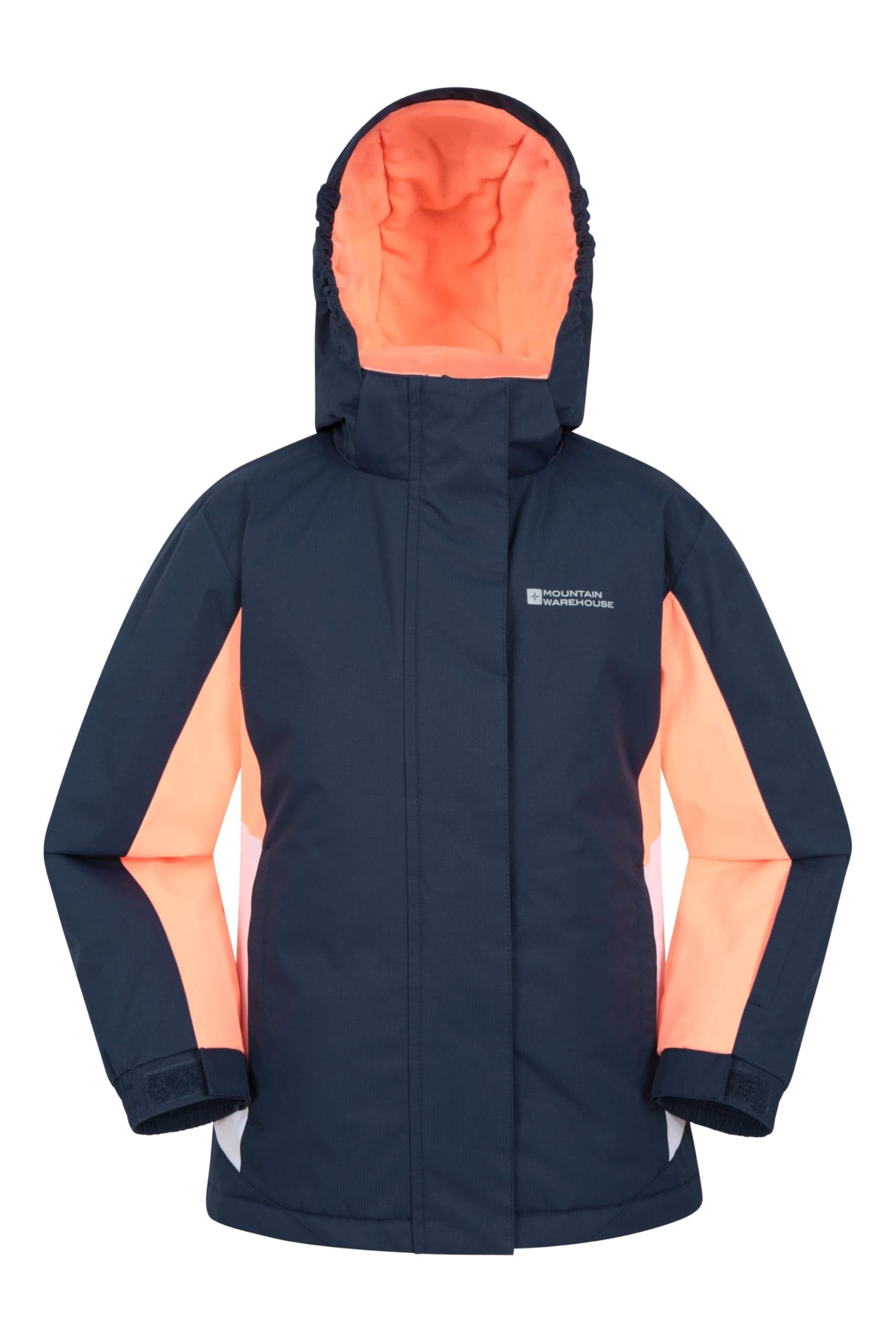 Mountain Warehouse Honey Kids Ski Jacket Boys & Girls Black Iris Navy 3-4y