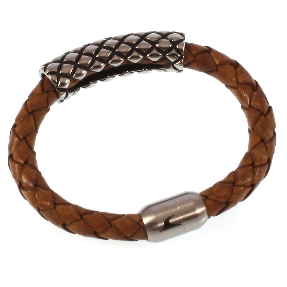 Leder-Armband MAX Cognac Surfer Herren
