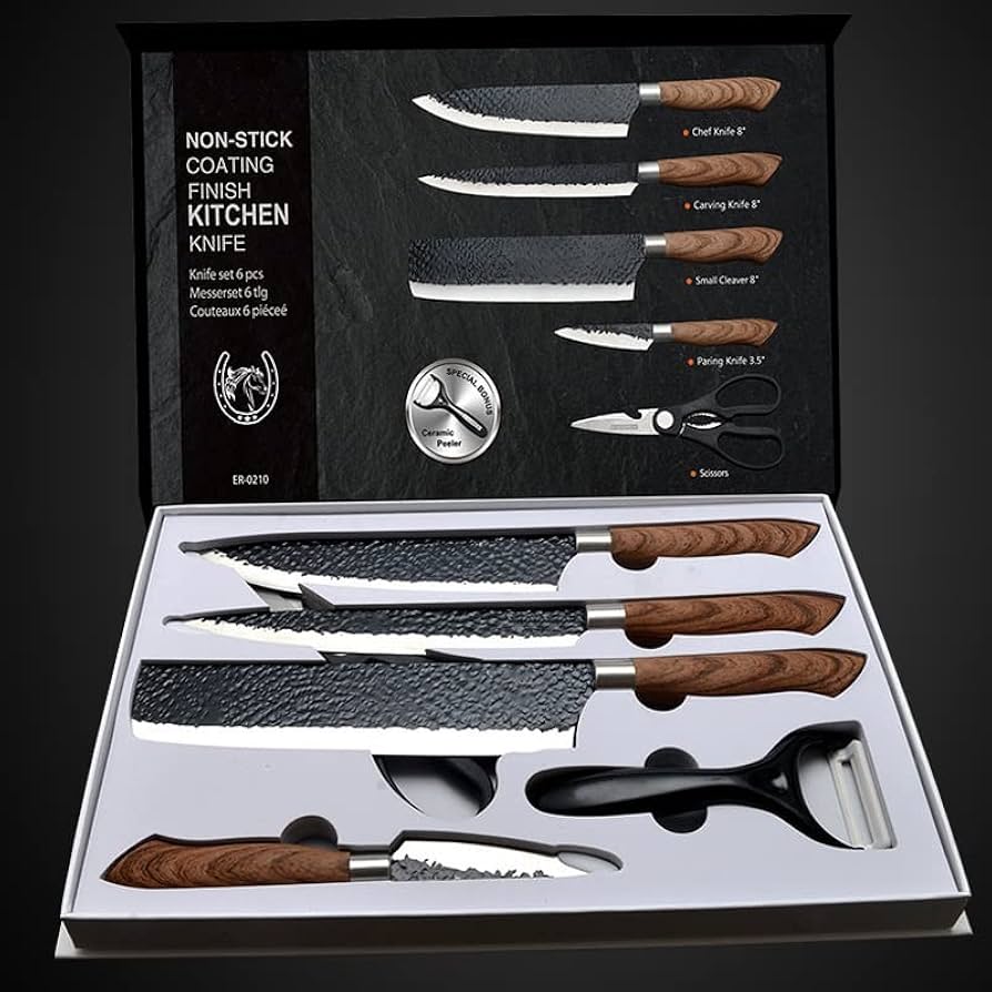 PRINS KIT 6pcs kitchen knife set ナイフセット Amazon.com: AUIIKIY 6 Pieces Professional Kitchen Knives Set