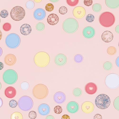 Miniatura 9 de Craftelier - Anillos en forma de S de disco con purpurina de plástico para encuadernación de álbumes de recortes para planificadores, agendas,