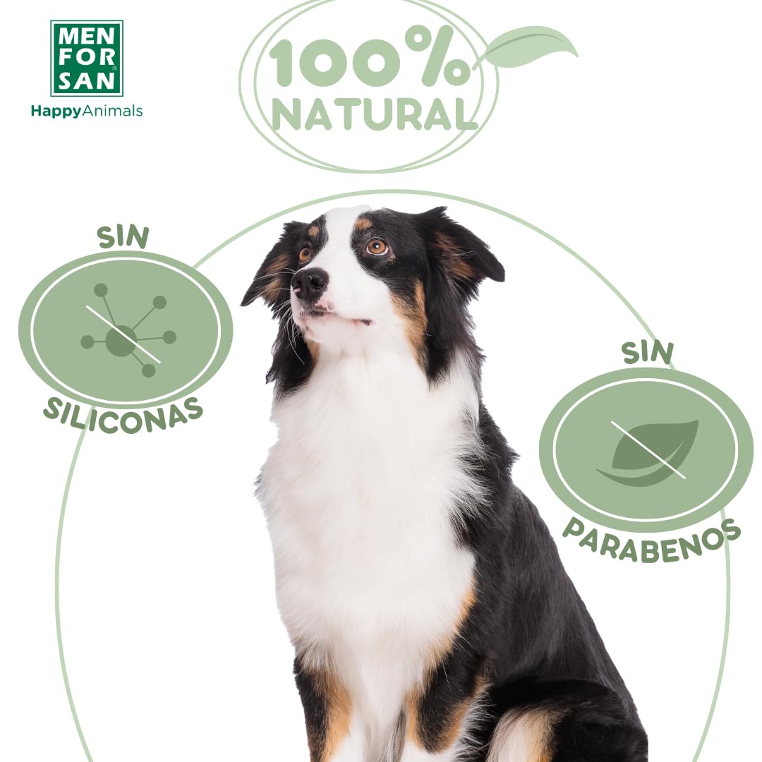 MENFORSAN Shampooing hydratant pour Chien | Hydrate intensément | Apporte de la Brillance | Revitalise et répare | Élimine Les Mauvaises odeurs | Pomme | 5 l