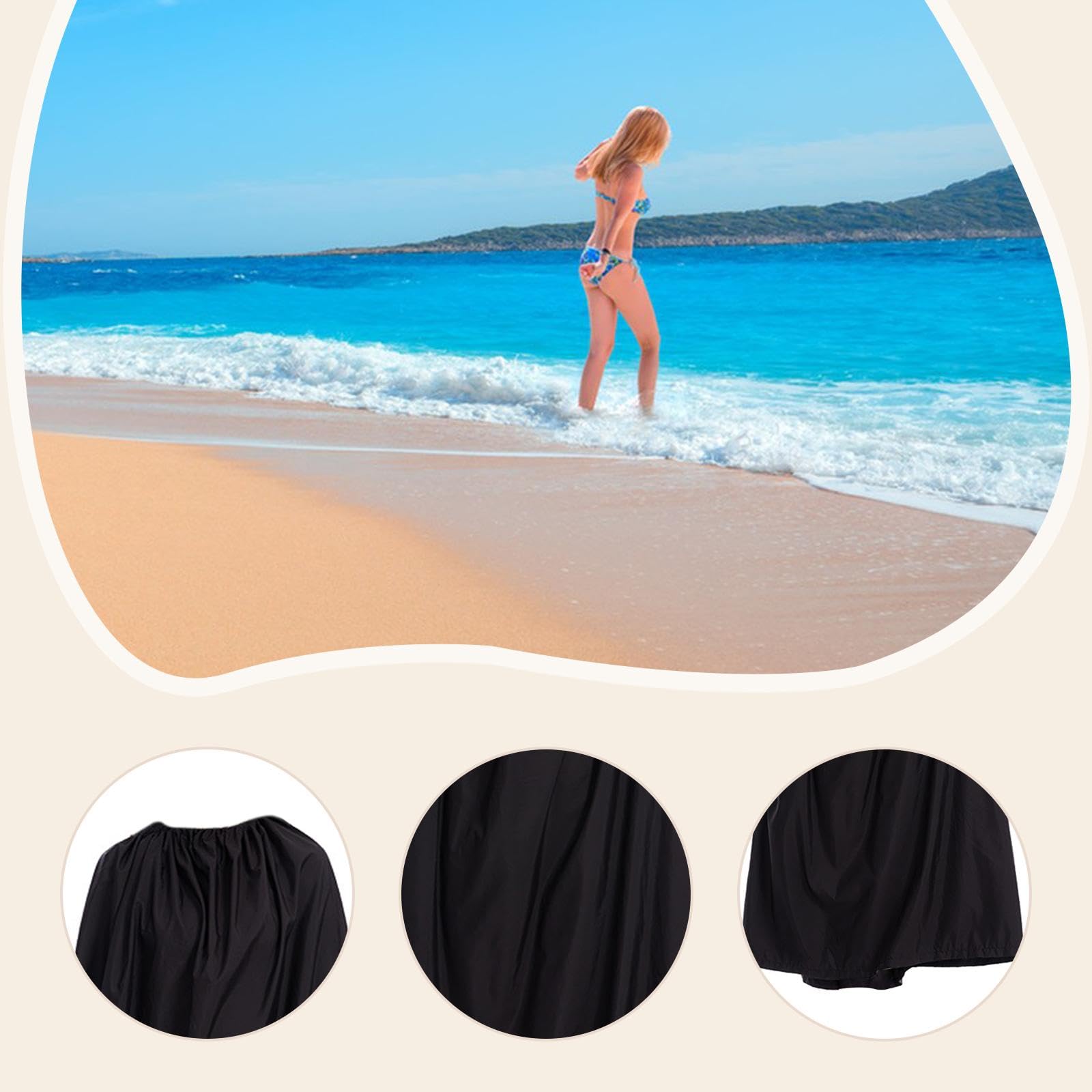 Tenda Fasciatoio Portatile per Accessori da Spiaggia per Donne E Bambini