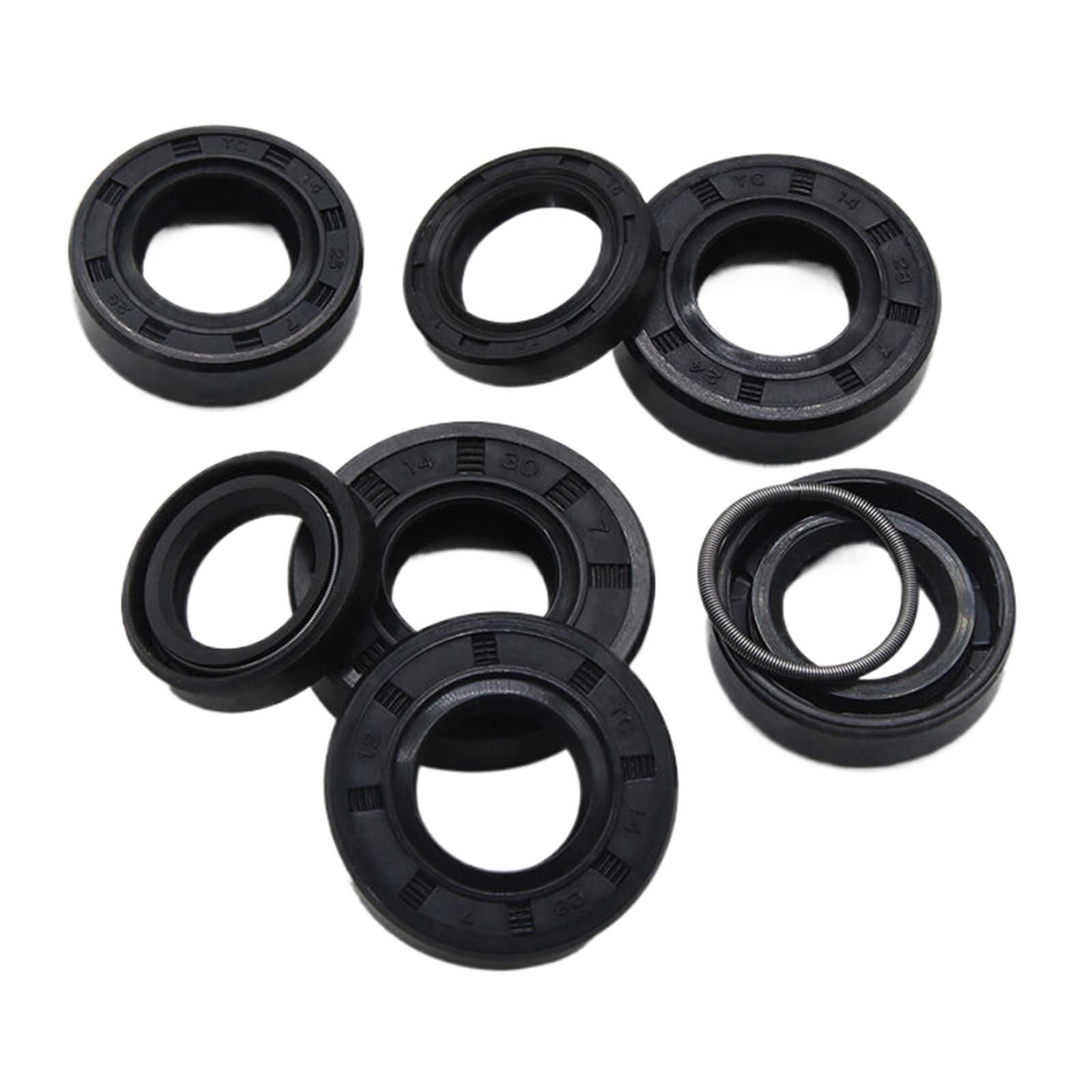 2 Paraoli TC In Gomma Nitrilica 14x20x3 Mm – Resistenti A Olio E Usura Per Alberi Rotanti