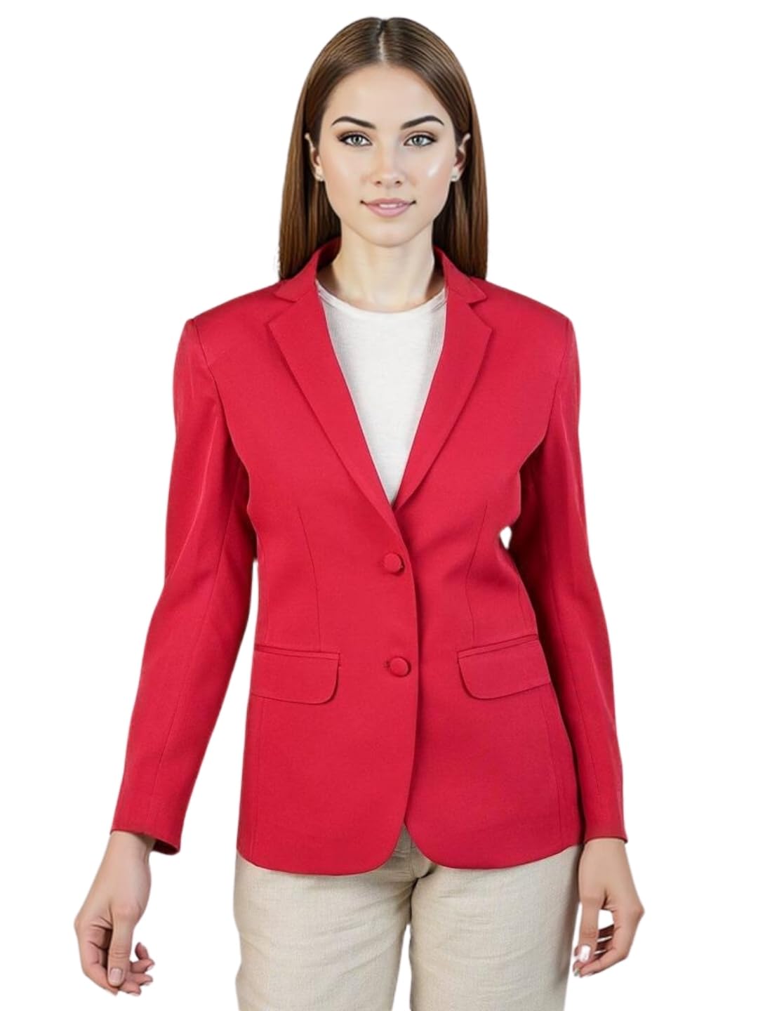 Women's Blazer Polyester Cotton Blazer