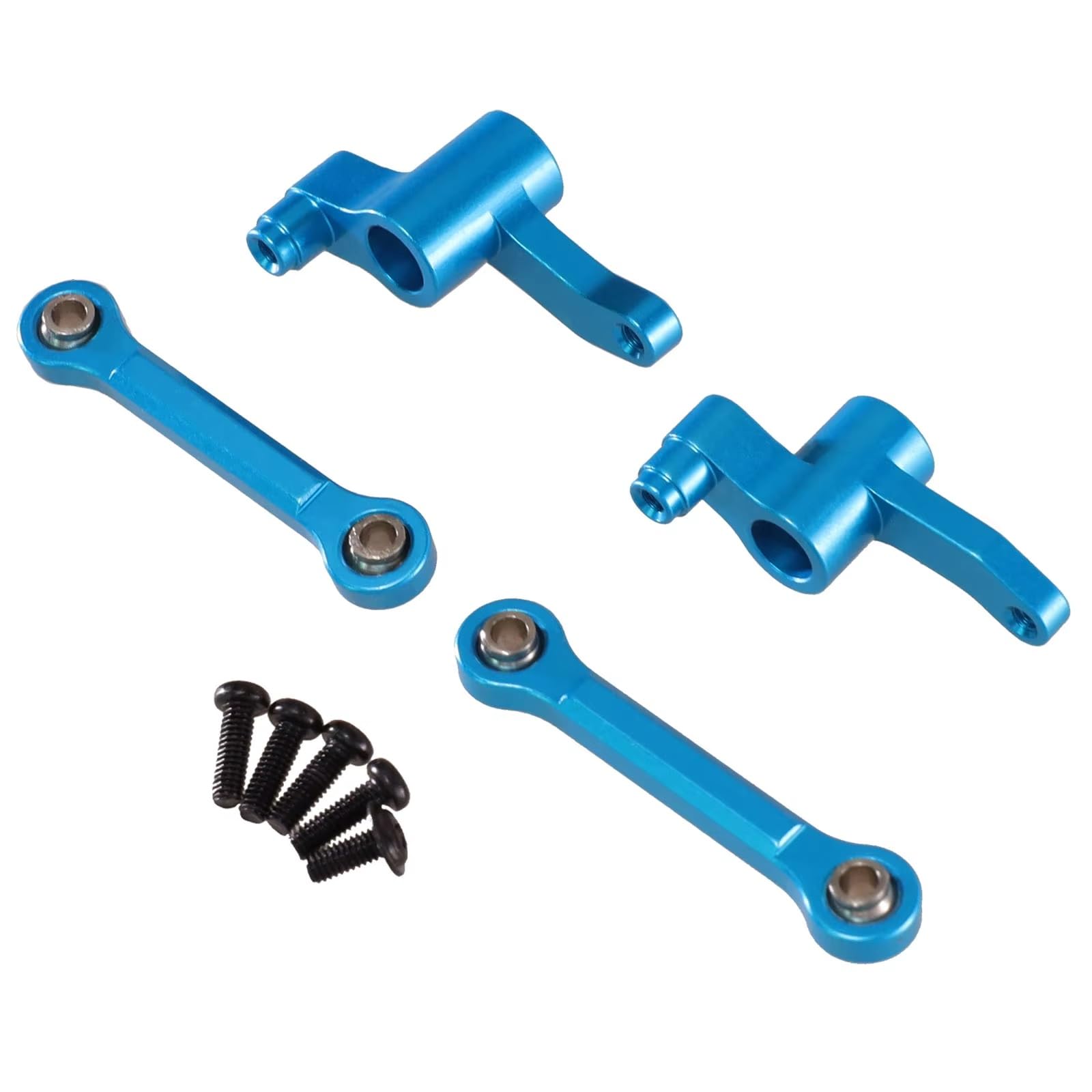 Rc Special Connecting Rod for WPL C14 C24 B14 B24 for HengLong for FeiYu for Jjrc 8pcs Metal Adjustable Tie Rod RC Car Parts and Accessories Upgrades Replacement and Use(Gray)