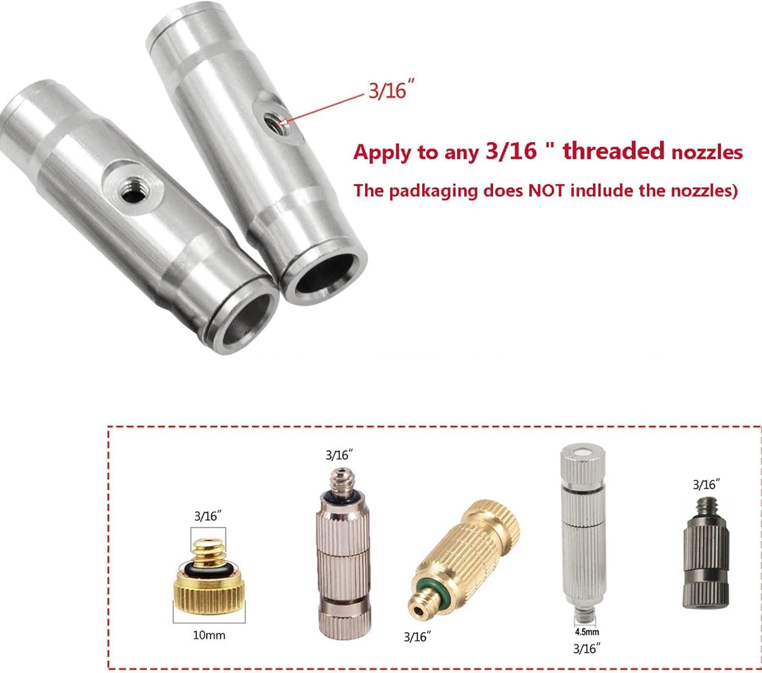 30 Pezzi 1/4 '' Kit di Giunzione Pneumatica per Raccordi | T-Giunzione Pneumatica Raccordi Rapidi Tubo Connettore Tubo