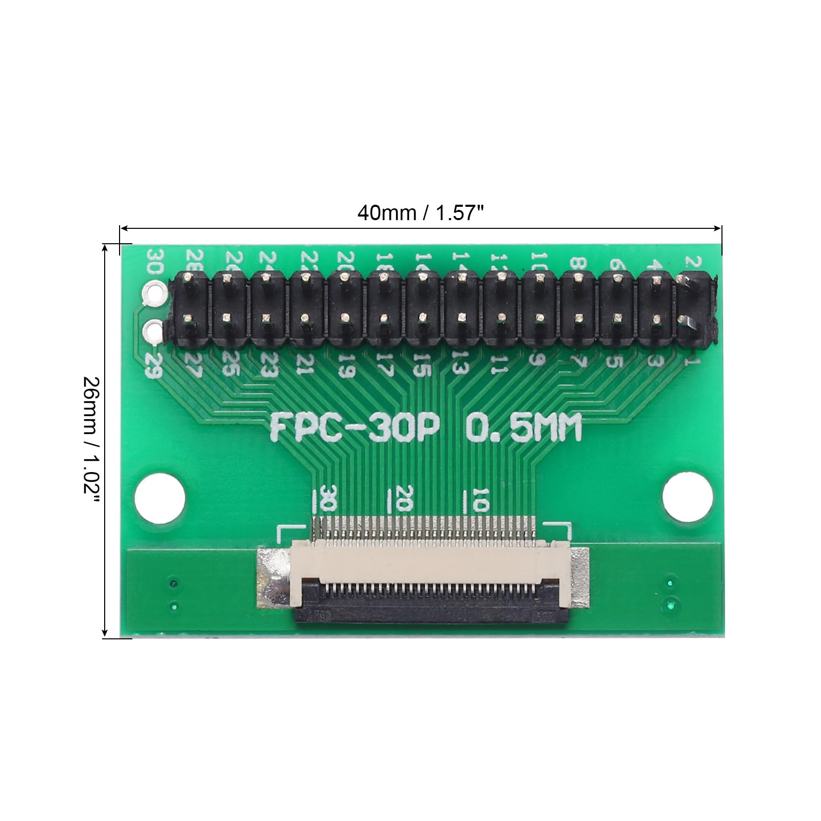 QUARKZMAN 4 stuks FFC FPC 12-pins 0,5 mm bus op 2,54 mm dubbel bestand mannelijke pin strips header adapter PCB converter kaart voor LCD TV / digitale camera's / computer