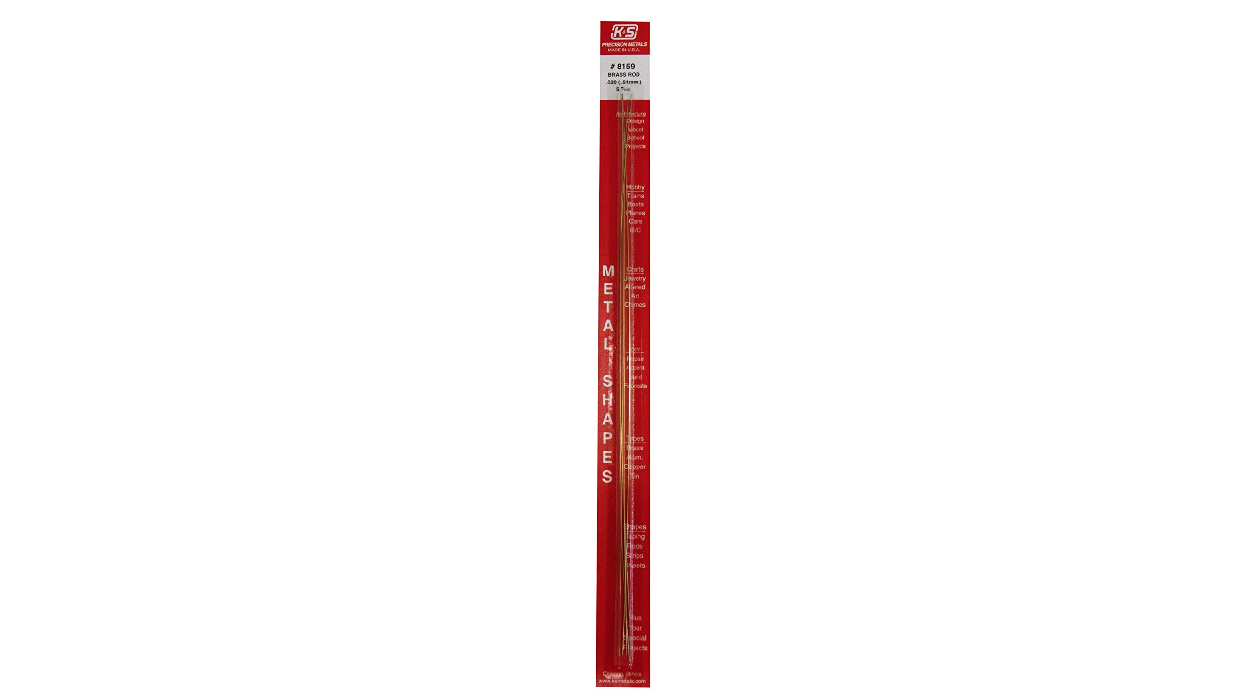 K&S K & S Precision Metals 8159 5PK .020 OD x12 SB Rod