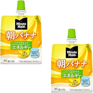 ミニッツメイド朝バナナ 180gパウチ(24本入)×3ケース