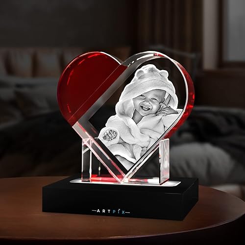 Miniatura 9 de ArtPix 3D Foto de cristal, regalos personalizados para mujeres, ella, esposa, hombres, mamá, marido, gran regalo personalizado con tu propia foto,