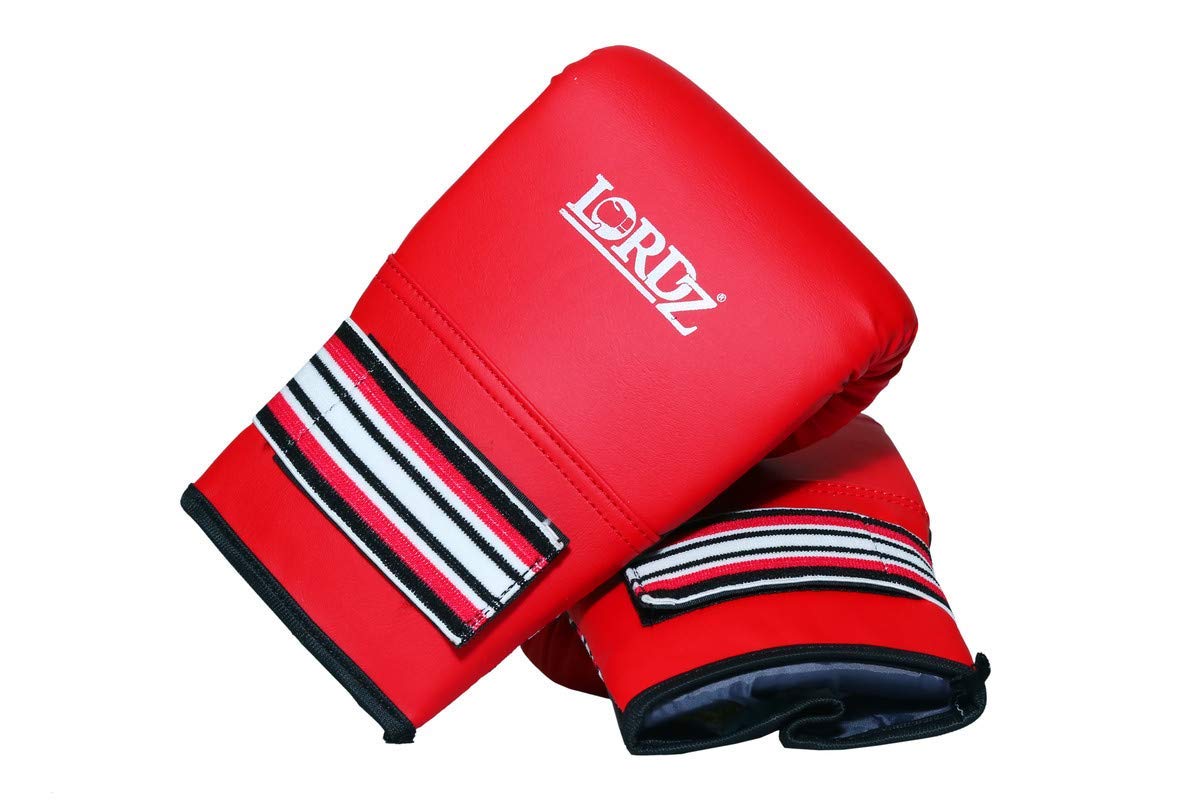 Lordz Heavy Bag Gloves| Punching Gloves |PU Construction with High Density Sandwich Padding | Air Foam Padding | Blue | Large