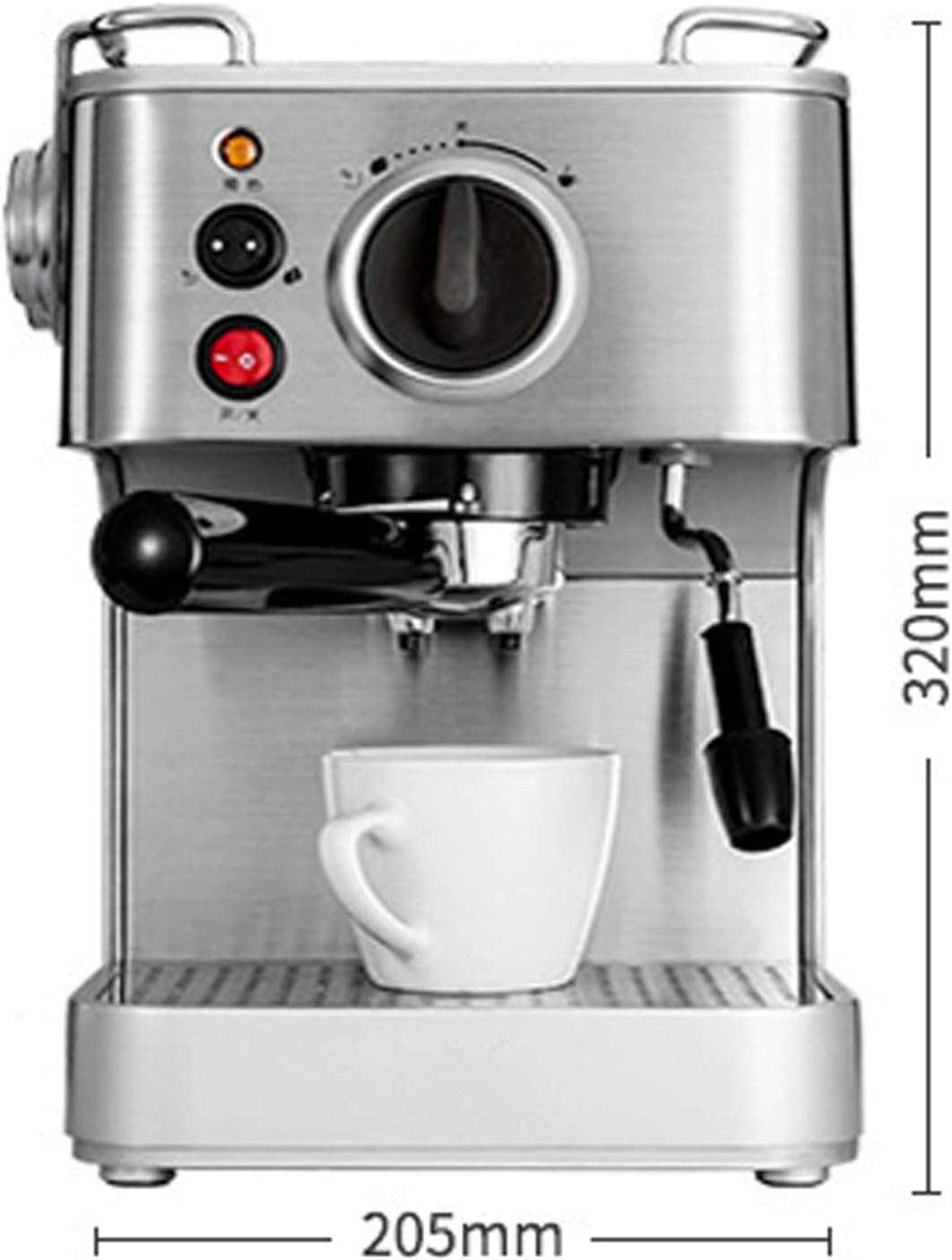 Fully Automatic Espresso Machine Milk Froth Coffee Machine, 19Bar Pressure, Suitable for Cappuccino Mocha Latte
