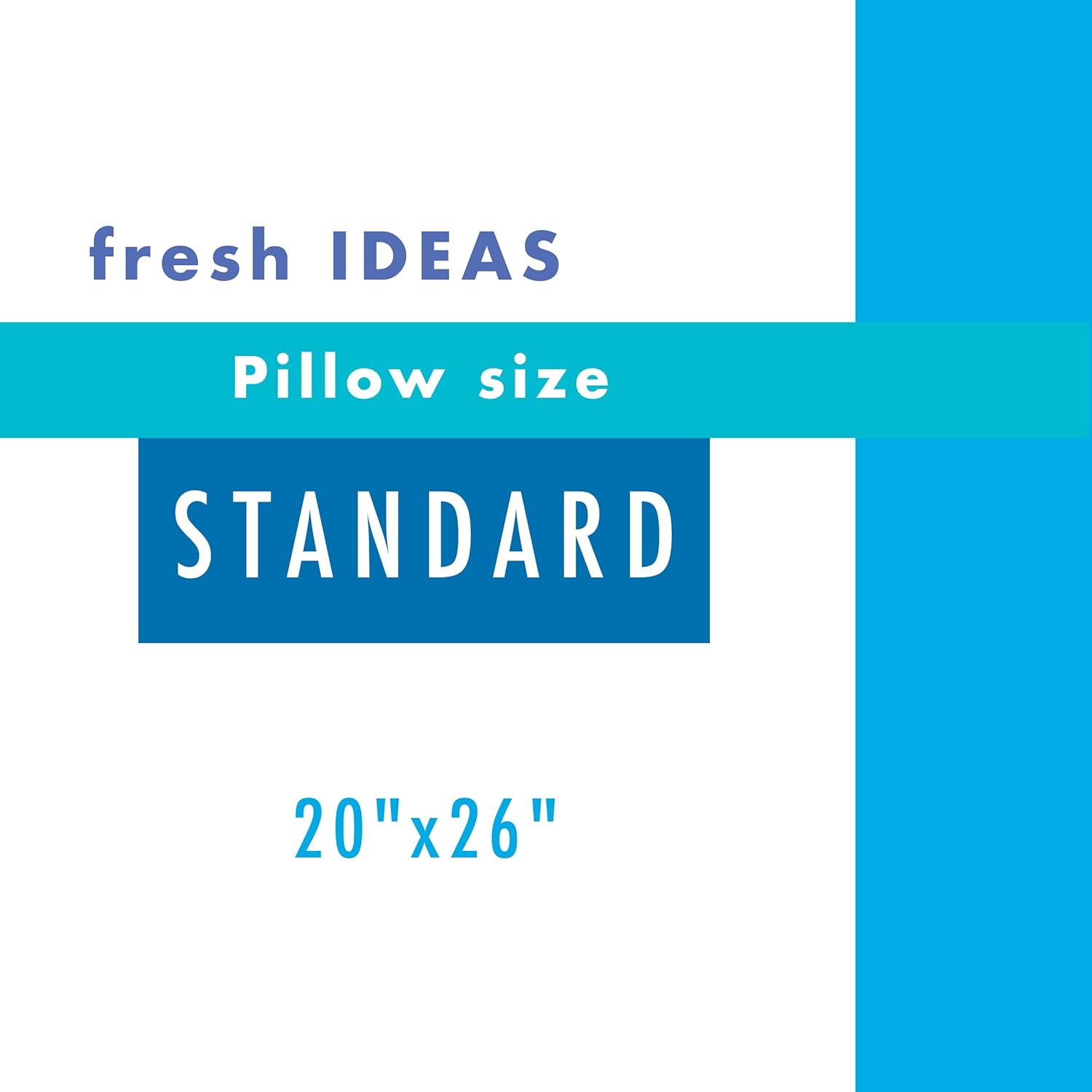 FRESH IDEAS Cotton Pillow Protectors with Zippered Closures, Standard, 6-Pack