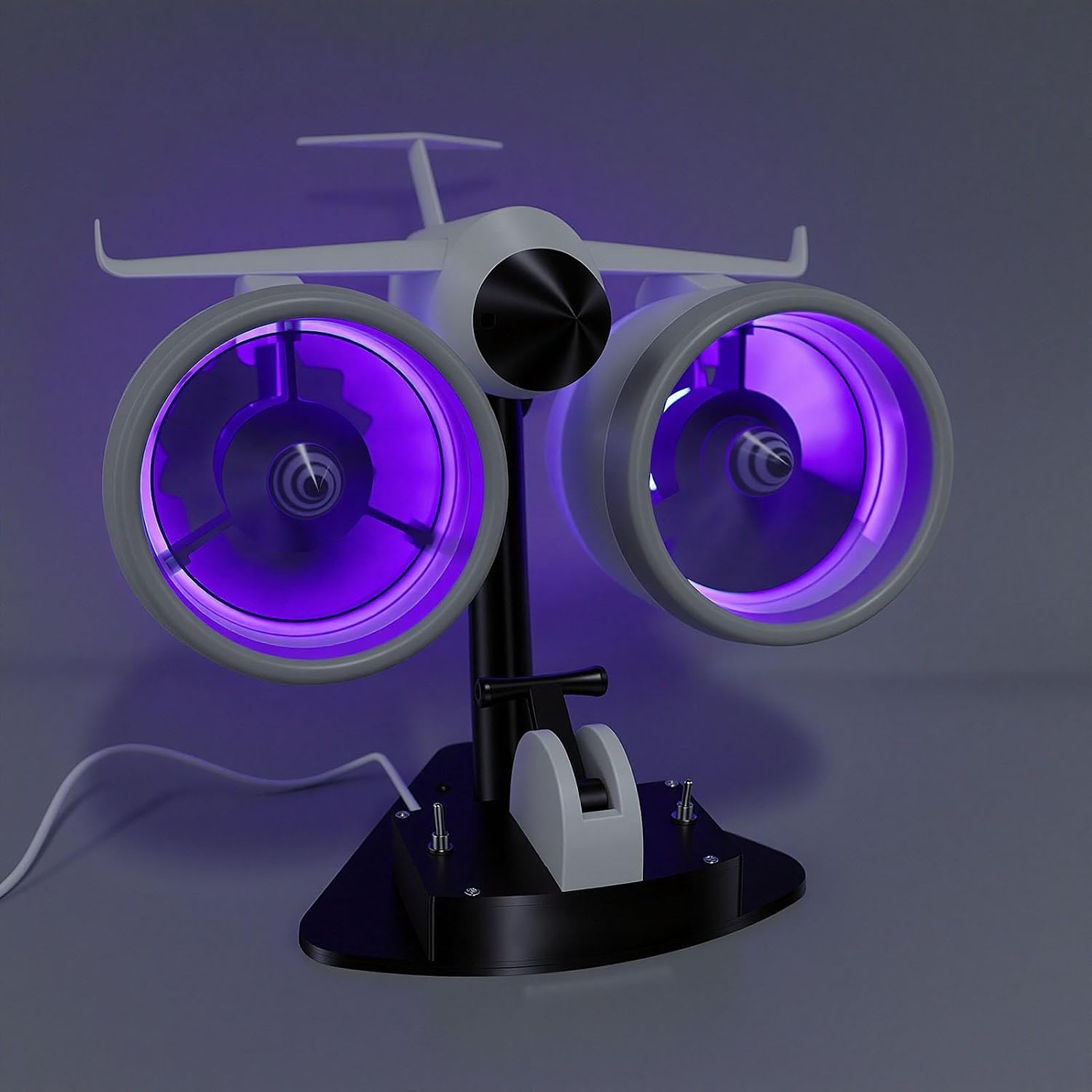 Diydeg 2 in 1 Jet Engine Fan with Humidifier & Blue Tail Lights