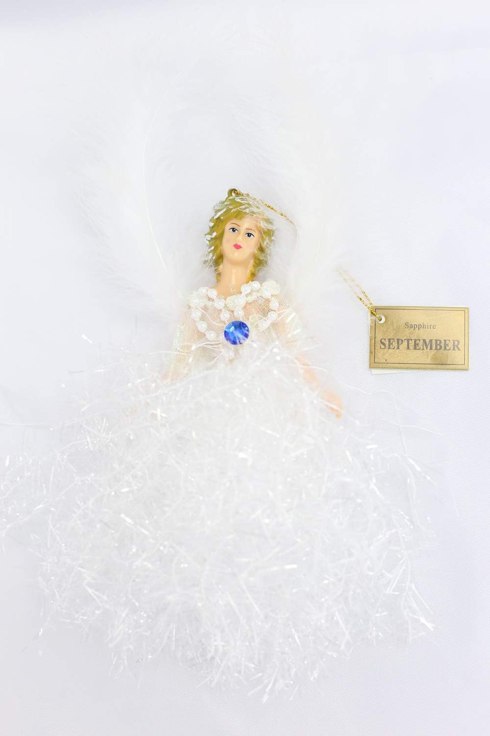 September Sapphire Birthstone Angel Hanging Ornaments