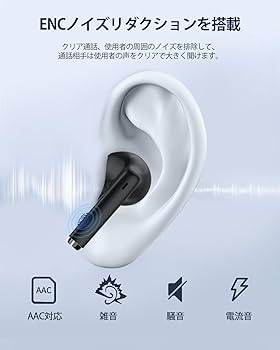 Amazon.co.jp: 【2025新型 Bluetooth5.4】AOKIMI ワイヤレスイヤホン