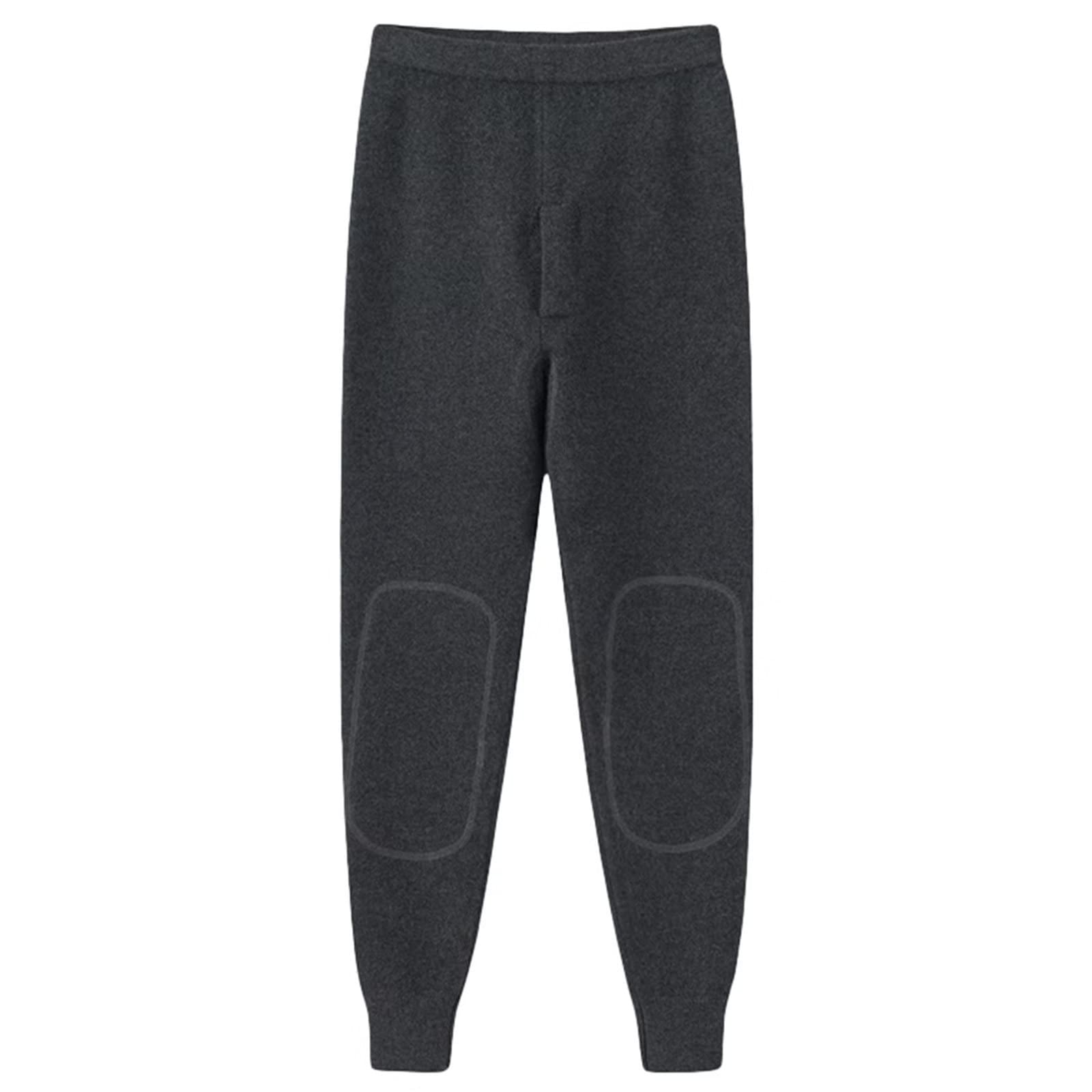 Hombres Pantalones de Invierno 100% Cachemira Pantalones térmicos Ropa Interior Caliente Leggings pantalón de Senderismo Esquí Escalada Camping Ciclismo