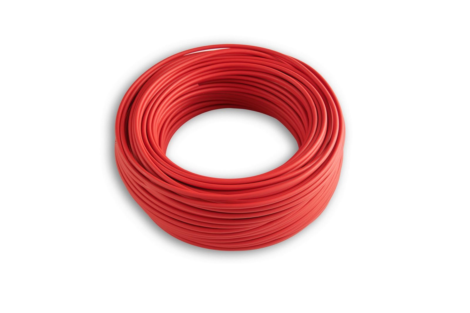 NEKU Solarkabel 6mm² UV-beständig, flexibel, Photovoltaik Kabel, PV Kabel, Solar Anschlusskabel für Solarpanel, Wechselrichter & Laderegler (Rot, 25m)